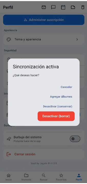 Sincronización de galería Android