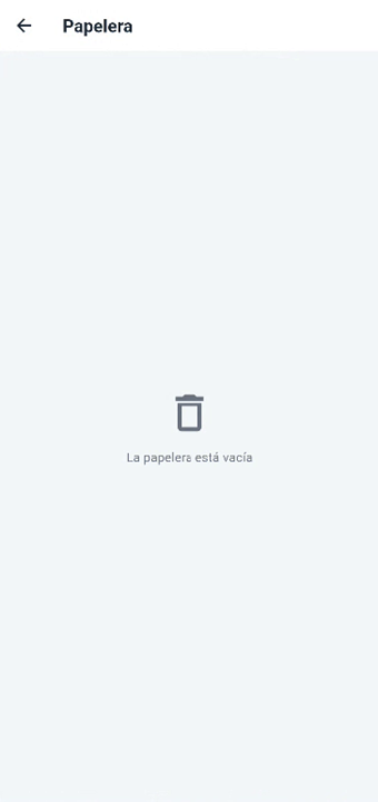 Papelera Android