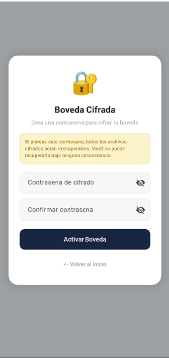 Bóveda E2EE Android